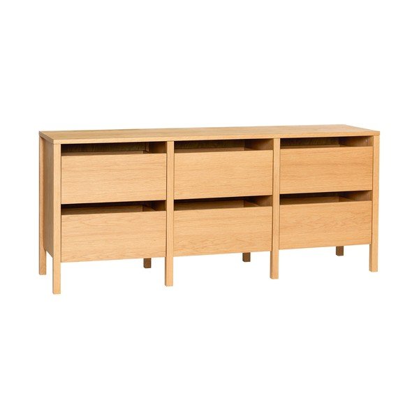 Скрин от декор от дъб  в естествен цвят 150x65x40 cm Forma – Hübsch