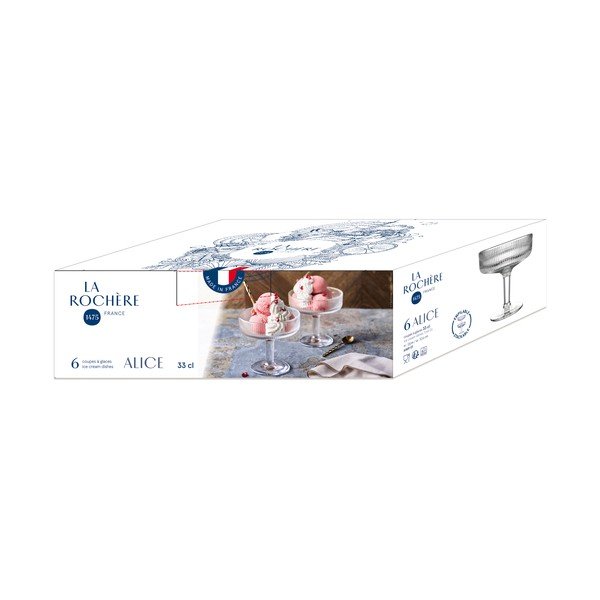 Стъклена купичка за сладолед 370 ml – La Rochére-image-3