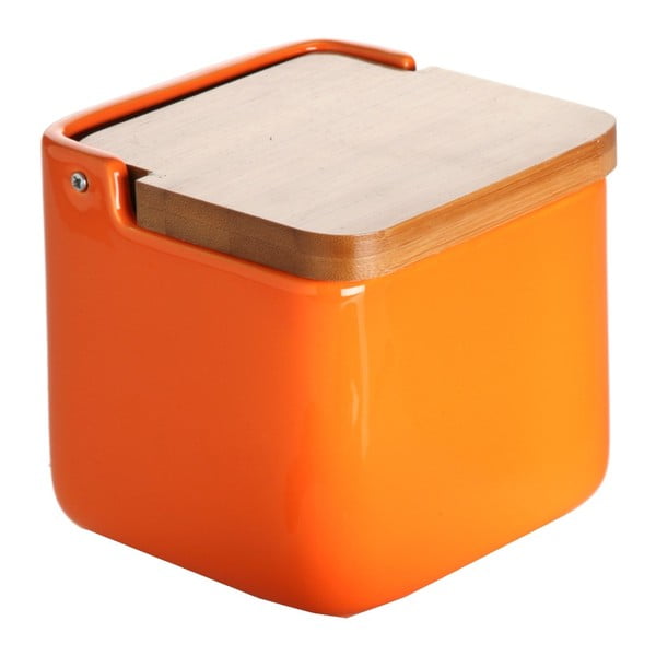 Oranžová dóza na sůl Versa Orange Basic Salt Box