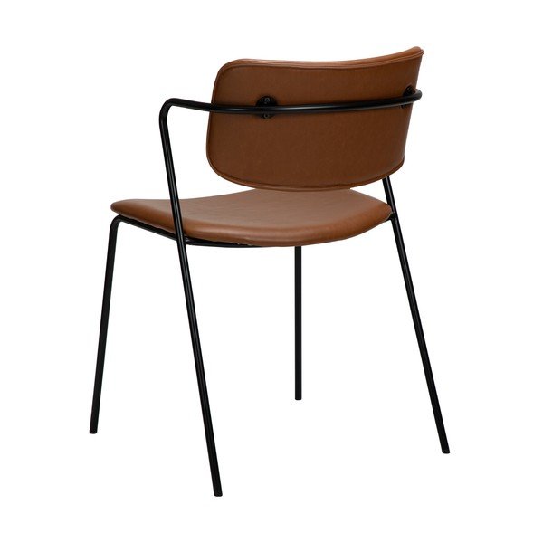 Кафяв стол от изкуствена кожа Zed - DAN-FORM Denmark-image-3