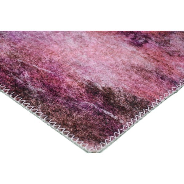 Бял/розов килим, подходящ за миене 80x150 cm - Vitaus-image-2