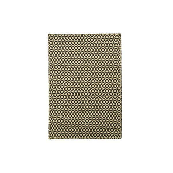 Ručně tkaný koberec Brown and White Kilim, 110x158 cm