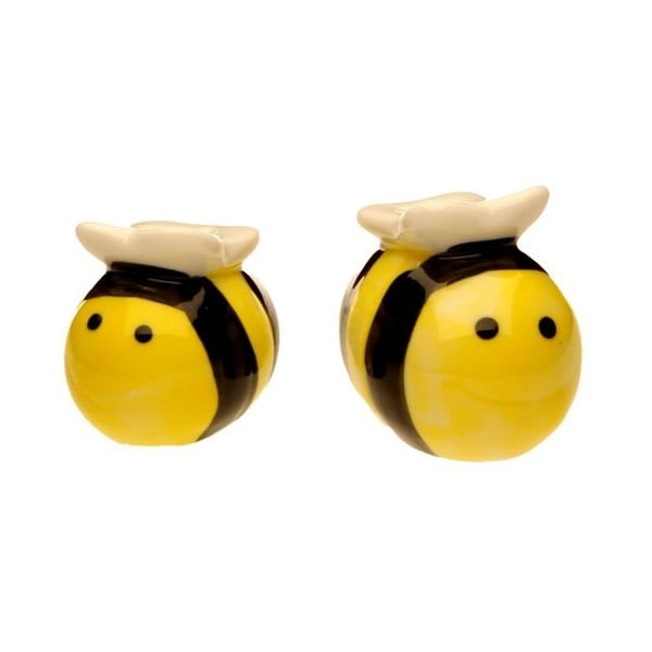Солница и пиперник с форма на пчела в подаръчна кутия Meant to Bee - Just Mustard