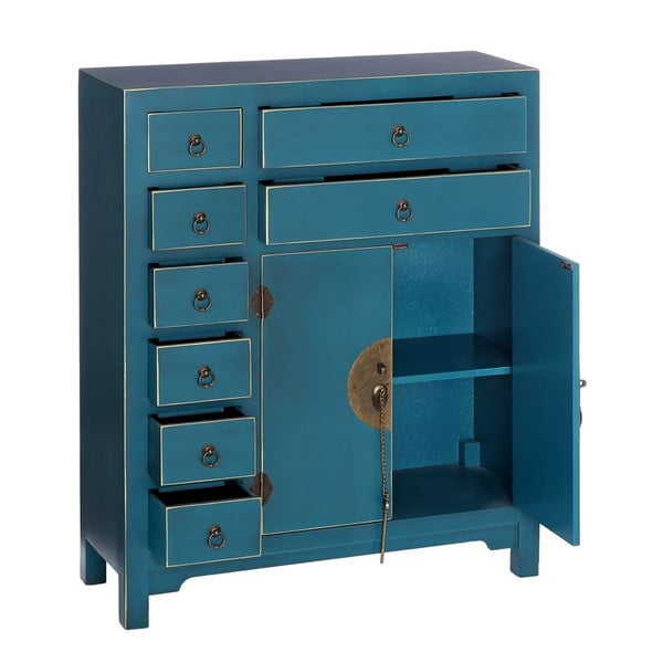 Син висок скрин 73x90 cm Oriente – Ixia-image-2