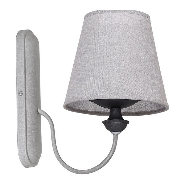 Сива стенна лампа Sconce Barras Grey Uno - Glimte