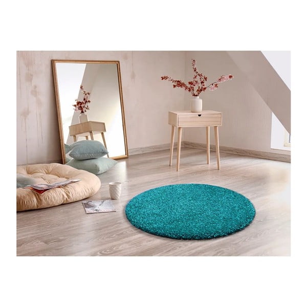 Син килим Aqua Liso, ø 80 cm - Universal-image-1