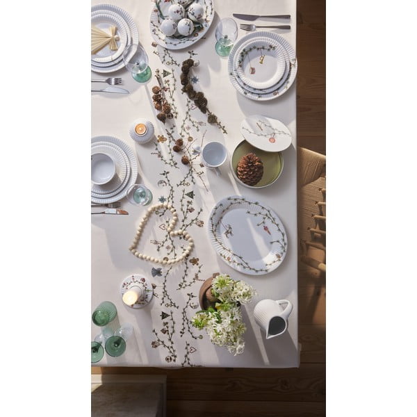 Бяла порцеланова чиния за сервиране с коледен мотив 27x34 cm Hammershøi – Kähler Design-image-3