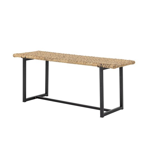 Ратанова градинска пейка в естествен цвят Adilly – Bloomingville-image-2