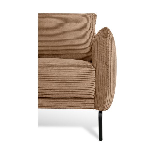 Светлокафяв диван от рипсено кадифе 212 cm Venray – Scandic-image-3