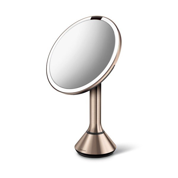 Козметично огледало със светлина/увеличително (5x) ø 20 cm Sensor – simplehuman-image-4