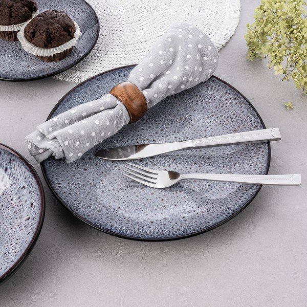 Прибори за хранене от неръждаема стомана в сребрист цвят 24 бр. Bright – Orion-image-3