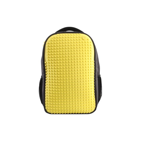 Ученическа раница Pixelbag сива/жълта - Pixel bags