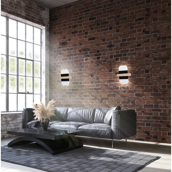 Черно-бяла LED светлина за стена April - Candellux Lighting-image-1