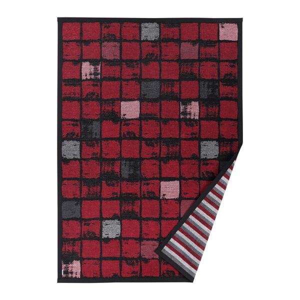 Červený vzorovaný oboustranný koberec Narma Telise, 140  x  200 cm