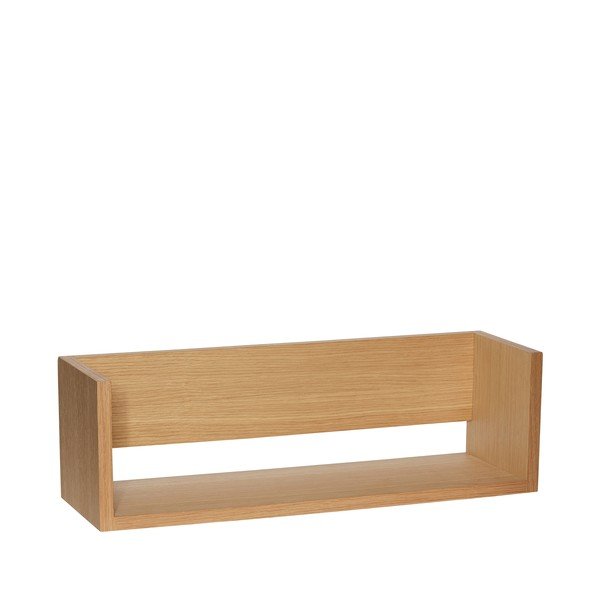 Стенен рафт от декор от дъб  в естествен цвят 64 cm Gap – Hübsch
