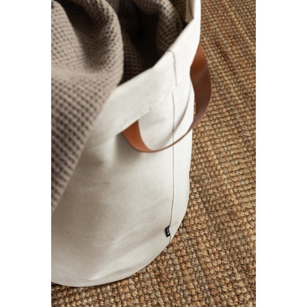 Бежов текстилен кош за пране 69 l Soft Storage – Bigso-image-4