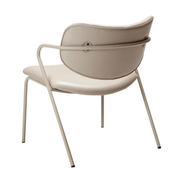 Бежов фотьойл от изкуствена кожа Zed - DAN-FORM Denmark-image-4