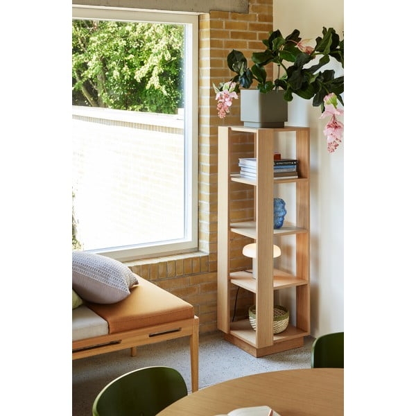 Библиотека от декор от дъб  в естествен цвят 45x140x45 cm Merge – Hübsch-image-1