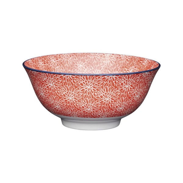 Червена керамична купа , ø 16 cm Floral - Kitchen Craft