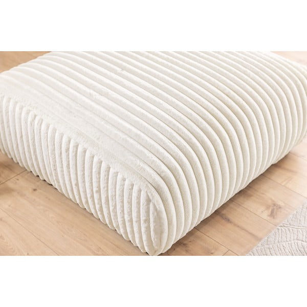 Кремава табуретка  от рипсено кадифе Justin – Ropez-image-4