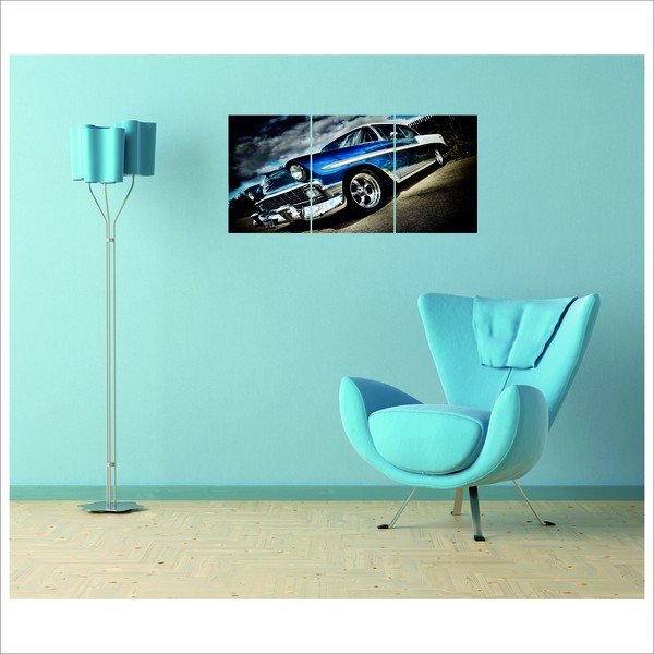 Sada 3 nástěnných dekorací CMT Glass Framework 115, 25 x 35 cm-image-1