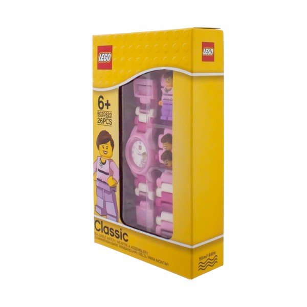 Детски розов часовник с класическа фигура - LEGO®-image-3