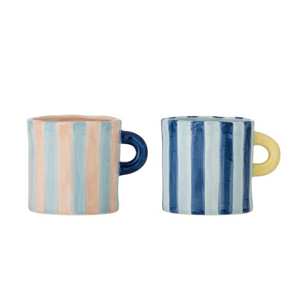 Сини/розови керамични чаши в комплект 2 бр. 250 ml Phoenix – Bloomingville