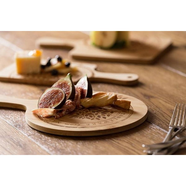 Бамбукова дъска за рязане , ø 25 cm - Leone-image-1