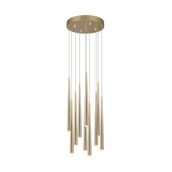 LED висящо осветително тяло  в златист цвят ø 30 cm Cala – Trio Select
