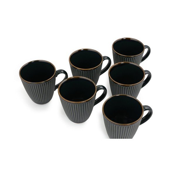 Тъмнозелени керамични чаши в комплект от 6 бр. 0,3 л - Hermia-image-4