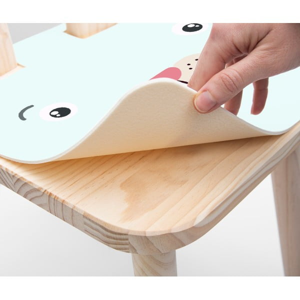 Детски стол, изработен от масивен бор Bunny - Little Nice Things-image-2