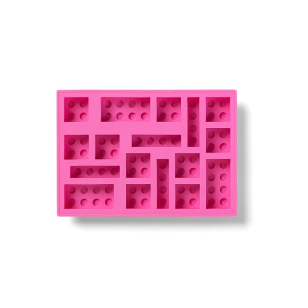 Розова силиконова форма за лед във формата на парчета Iconic - LEGO®