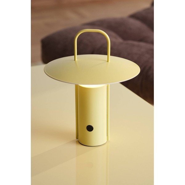Жълта метална LED затъмняваща се настолна лампа (височина 24 cm) Venna – Jotex-image-1