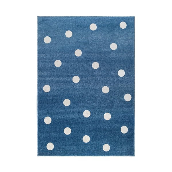 Син килим с точки Azure Dots, 300 x 400 cm - KICOTI