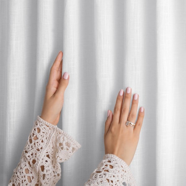 Бяло перде 140x250 cm Valeta – Restilo-image-2