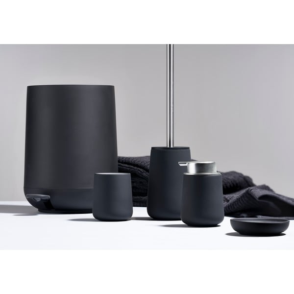 Черно пластмасово кошче за боклук с педал 5 l Nova – Zone-image-1