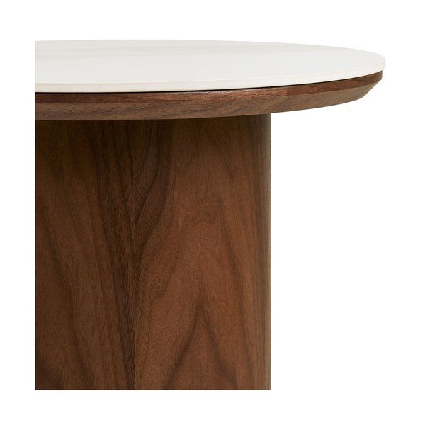 Кръгла странична масичка с керамичен плот ø 40 cm Noli – House Nordic-image-4