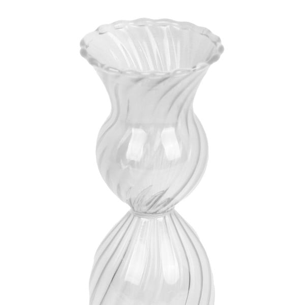 Стъклен свещник, височина 17 cm Swirl - PT LIVING-image-2