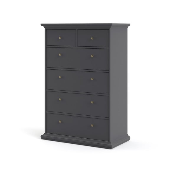 Сив висок скрин 96x140 cm Paris – Tvilum-image-3