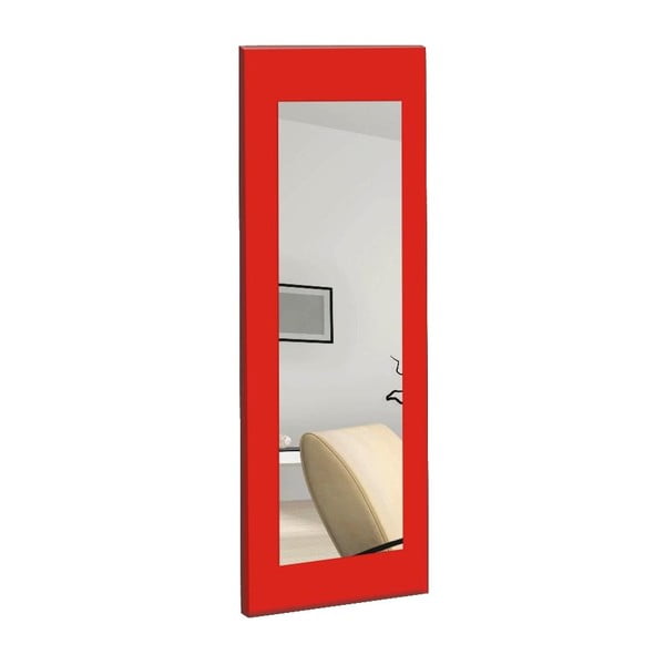 Огледало за стена с червена рамка Chiva, 40 x 120 cm - Oyo Concept