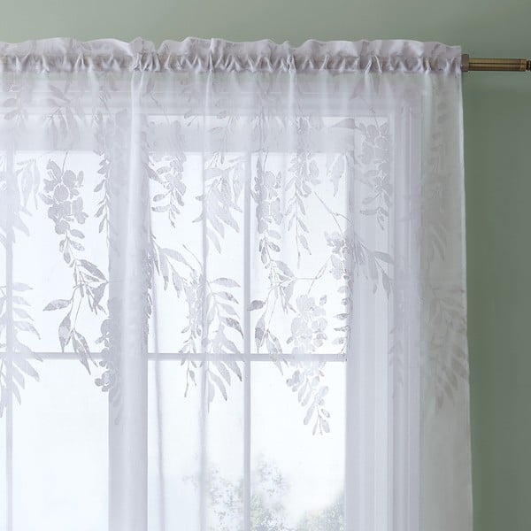 Бяла завеса 140x122 cm Wisteria - Catherine Lansfield