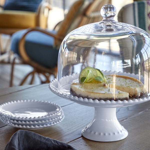 Бяла керамична чиния за сладкиши , ⌀ 17 cm Pearl - Costa Nova-image-1