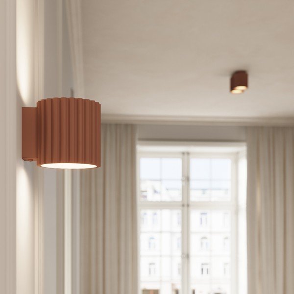 Светлокафява стенна лампа ø 10 cm Zora – Sollux-image-3