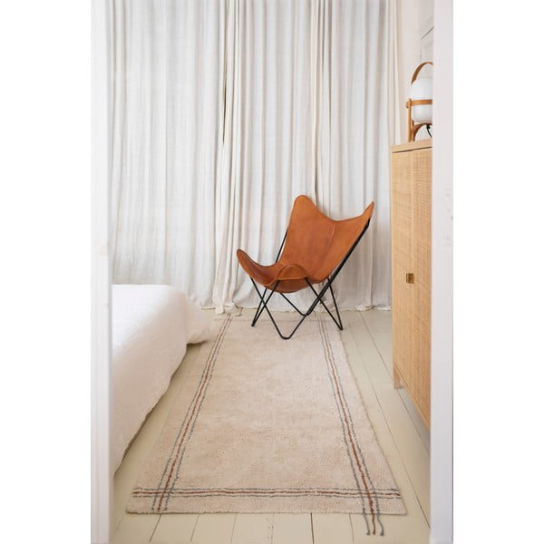 Кремава ръчно изработена памучна пътека подходяща за пране 80x230 cm Cuisine Natural – Lorena Canals-image-4