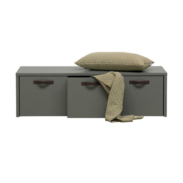 Детски шкаф от борова дървесина в зелено-сиво 120x36 cm Stage - vtwonen-image-4