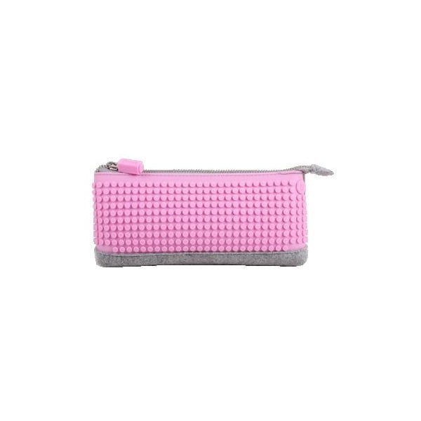 Моливник Pixel, сив/розов - Pixel bags