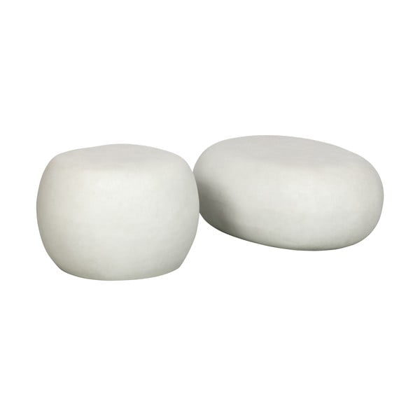 Бяла кръгла масичка за кафе ø 50 cm Pebble – vtwonen-image-2