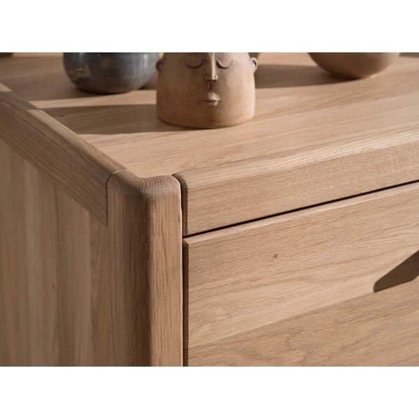 Детски скрин от масивен дъб в естествен цвят 100x95x55 cm Forrest – Vipack-image-3