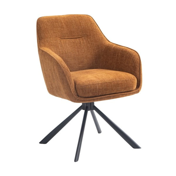 Оранжеви тапицирани трапезни столове в комплект 2 бр. Avola – Unique Furniture