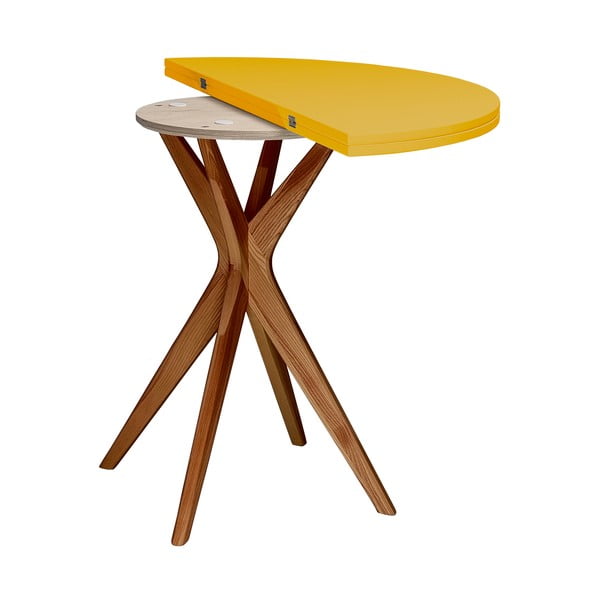 Кръгла сгъваема трапезна маса 45x90 cm Jubi – Ragaba-image-3